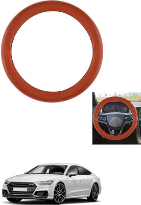 MATIES Steering Cover For Audi S7(Tan, Leather)