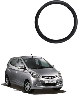 SPREADX Steering Cover For Hyundai Eon(Black, Leatherite)
