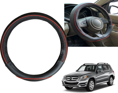 PEEPS STORE Steering Cover For Mercedes Benz GLK-Class(Black, Red, Leatherite)