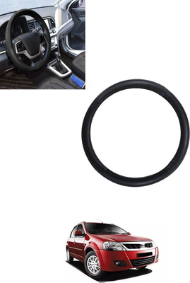 monolive Steering Cover For Mahindra Verito(Black, Leatherite)