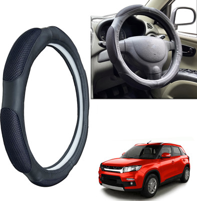 PEEPS STORE Steering Cover For Maruti NA(Black, Leatherite)
