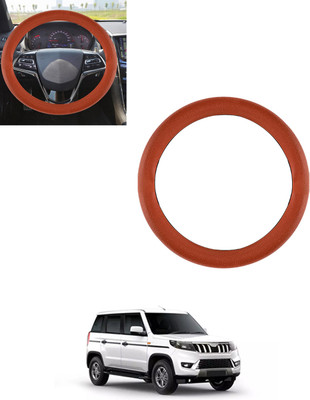 AYW Steering Cover For Mahindra Universal For Car(Tan, Leatherite)