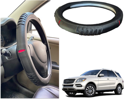 PEEPS STORE Steering Cover For Mercedes Benz ML350(Black, Red, Leatherite)