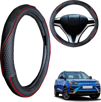 PEEPS STORE Steering Cover For Mahindra XUV(Black, Leatherite)