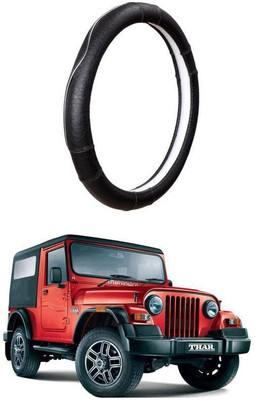 AUTO PEARL Steering Cover For Mahindra Thar(Black, Leatherite)
