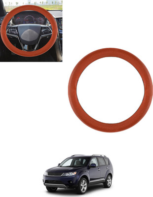 AYW Steering Cover For Universal For Car Outlander(Tan, Leatherite)