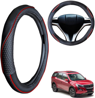 PEEPS STORE Steering Cover For Mahindra XUV 500(Black, Leatherite)