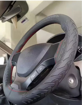Ultrahappiness Hand Stiched Steering Cover For Hyundai, Tata, Universal For Car, Maruti Innova, Sonata(Multicolour, Leather)