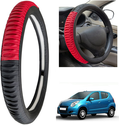 PEEPS STORE Steering Cover For Maruti A-Star(Black, Leatherite)