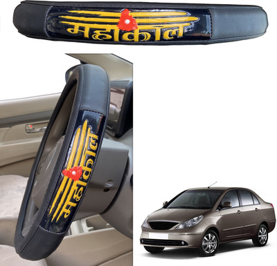 PEEPS STORE Steering Cover For Tata Indigo(Black, Leatherite)