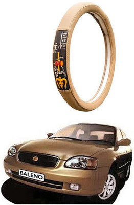 AUTO PEARL Steering Cover For Maruti Baleno(Beige, Leatherite)