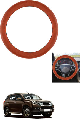 MATIES Steering Cover For Isuzu Universal For Car(Tan, Leather)