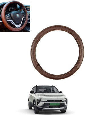 monolive Steering Cover For Fiat Punto(Brown, Leatherite)