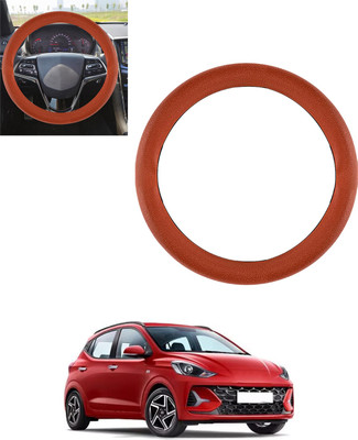 monolive Steering Cover For Hyundai Universal For Car(Tan, Leatherite)