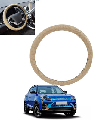 MSNP Steering Cover For Mahindra Universal For Car(Beige, Leatherite)