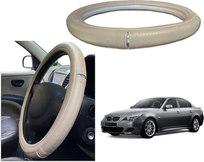 PEEPS STORE Steering Cover For BMW 525i(Black, Red, Leatherite)