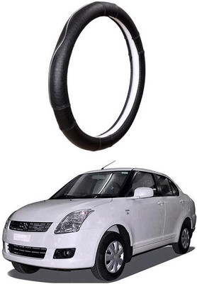 AUTO PEARL Steering Cover For Maruti Swift Dzire(Black, Leatherite)