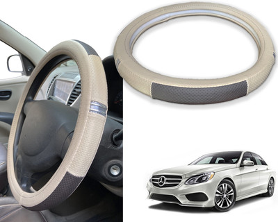 PEEPS STORE Steering Cover For Mercedes Benz E280(Red, Black, Leatherite)