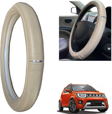 PEEPS STORE Steering Cover For Maruti NA(beige, Leatherite)