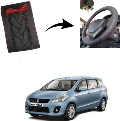 Autoinnovation Hand Stiched Steering Cover For Maruti Ertiga(Black, Leather)