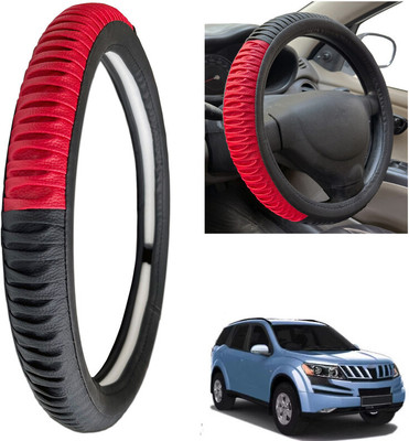 PEEPS STORE Steering Cover For Mahindra XUV 500(Black, Leatherite)