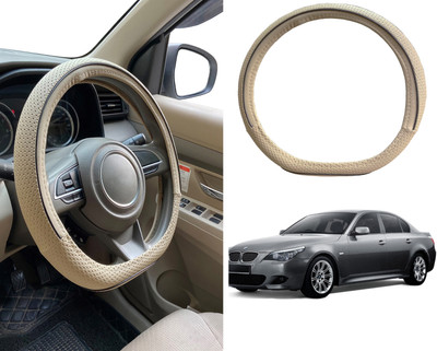 PEEPS STORE Steering Cover For BMW 525i(Black, Leatherite)