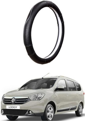 AUTO PEARL Steering Cover For Renault Lodgy(Black, Leatherite)