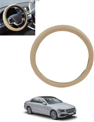 monolive Hand Stiched Steering Cover For Mercedes Benz E200(Beige, Leatherite)