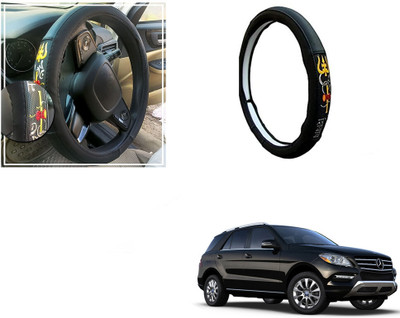 Automotive Prist Steering Cover For Mercedes Benz ML250(Black, Leatherite)