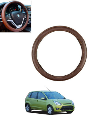 monolive Steering Cover For Renault Fluence(Brown, Leatherite)