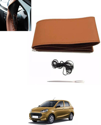 monolive Hand Stiched Steering Cover For Maruti Alto K10(Tan, Leatherite)