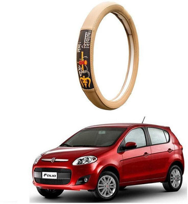AUTO PEARL Steering Cover For Fiat Palio(Beige, Leatherite)