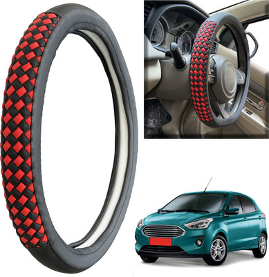 PEEPS STORE Steering Cover For Ford Aspire(Black, Leatherite)