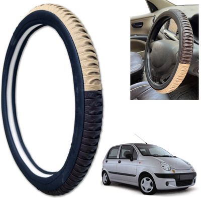 PEEPS STORE Steering Cover For Daewoo Matiz(Black, Leatherite)