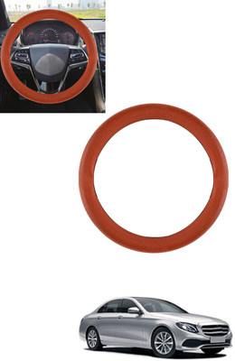 ABJD Steering Cover For Mercedes Benz E220(Tan, Leatherite)