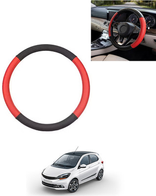 AYW Steering Cover For Tata Universal For Car(Red/Black, Leatherite)