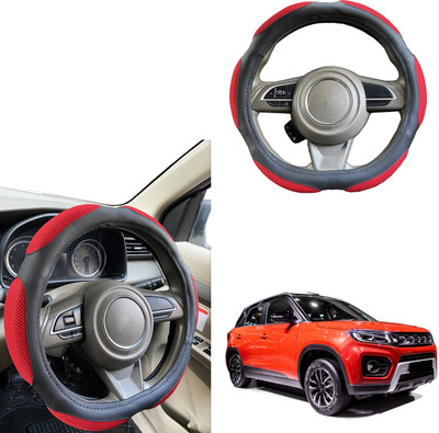 PEEPS STORE Steering Cover For Maruti NA(Black, Leatherite)