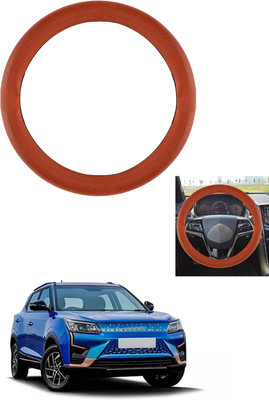 MATIES Steering Cover For Mahindra Universal For Car(Tan, Leather)