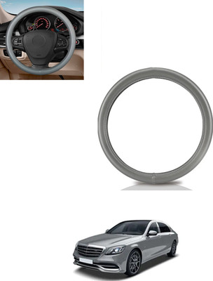 AYW Steering Cover For Mercedes Benz Universal For Car(Grey, Leatherite)