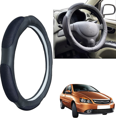 PEEPS STORE Steering Cover For Tata Indigo CS(Black, Leatherite)