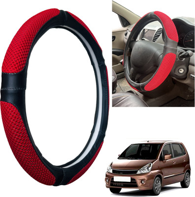 PEEPS STORE Steering Cover For Maruti Zen Estilo(Black, Leatherite)