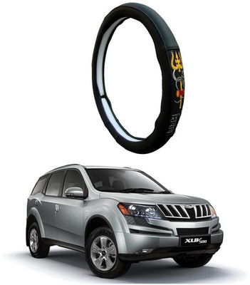 AUTO PEARL Steering Cover For Mahindra XUV 500(Black, Leatherite)