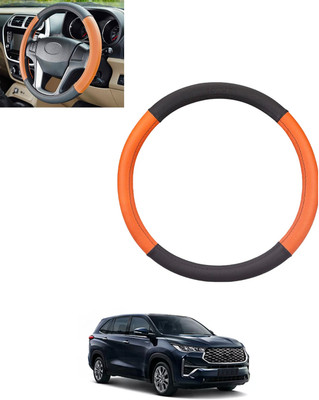 monolive Steering Cover For Universal For Car Innova(Tan, Black, Leatherite)