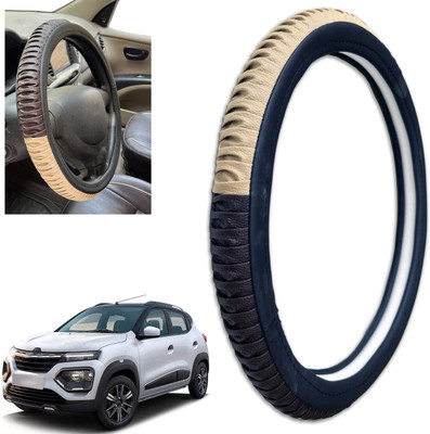 PEEPS STORE Steering Cover For Renault Kwid(Multicolor, Leatherite)