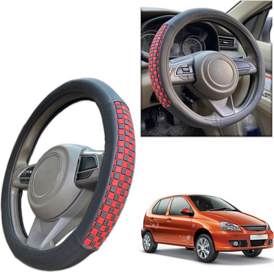 PEEPS STORE Steering Cover For Tata Indica(Black, Leatherite)