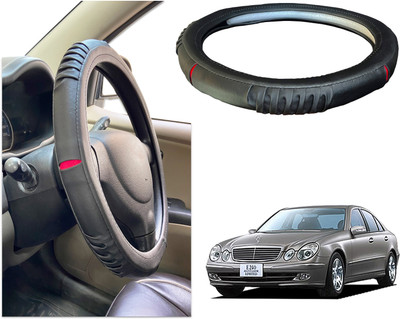 PEEPS STORE Steering Cover For Mercedes Benz E240(Black, Red, Leatherite)