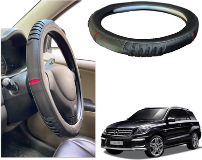 PEEPS STORE Steering Cover For Mercedes Benz M-Class(Black, Red, Leatherite)