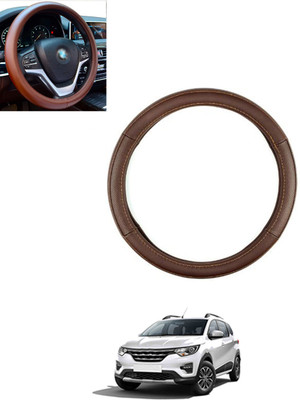 monolive Steering Cover For Mahindra TUV 300(Brown, Leatherite)