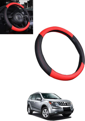 monolive Steering Cover For Mahindra XUV 500(Red, Black, Leatherite)