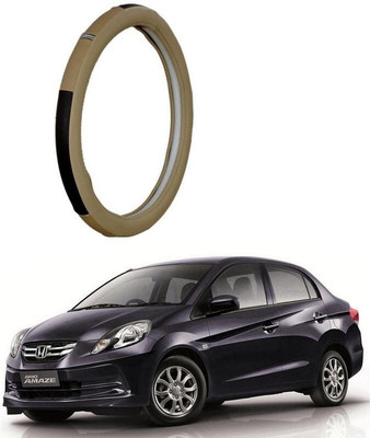 AUTO PEARL Steering Cover For Honda Amaze(Beige, Leatherite)